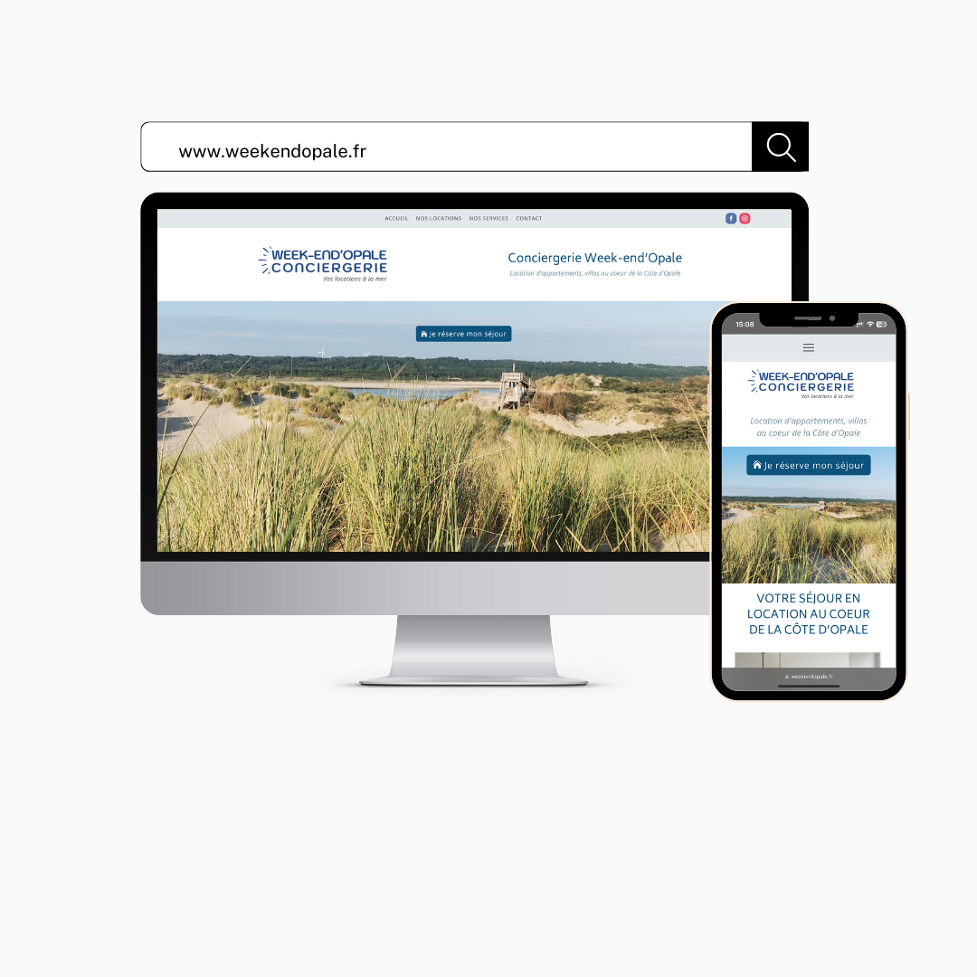 Création d'un site web en site vitrine à Merlimont